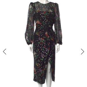 Amur Floral Black Dress